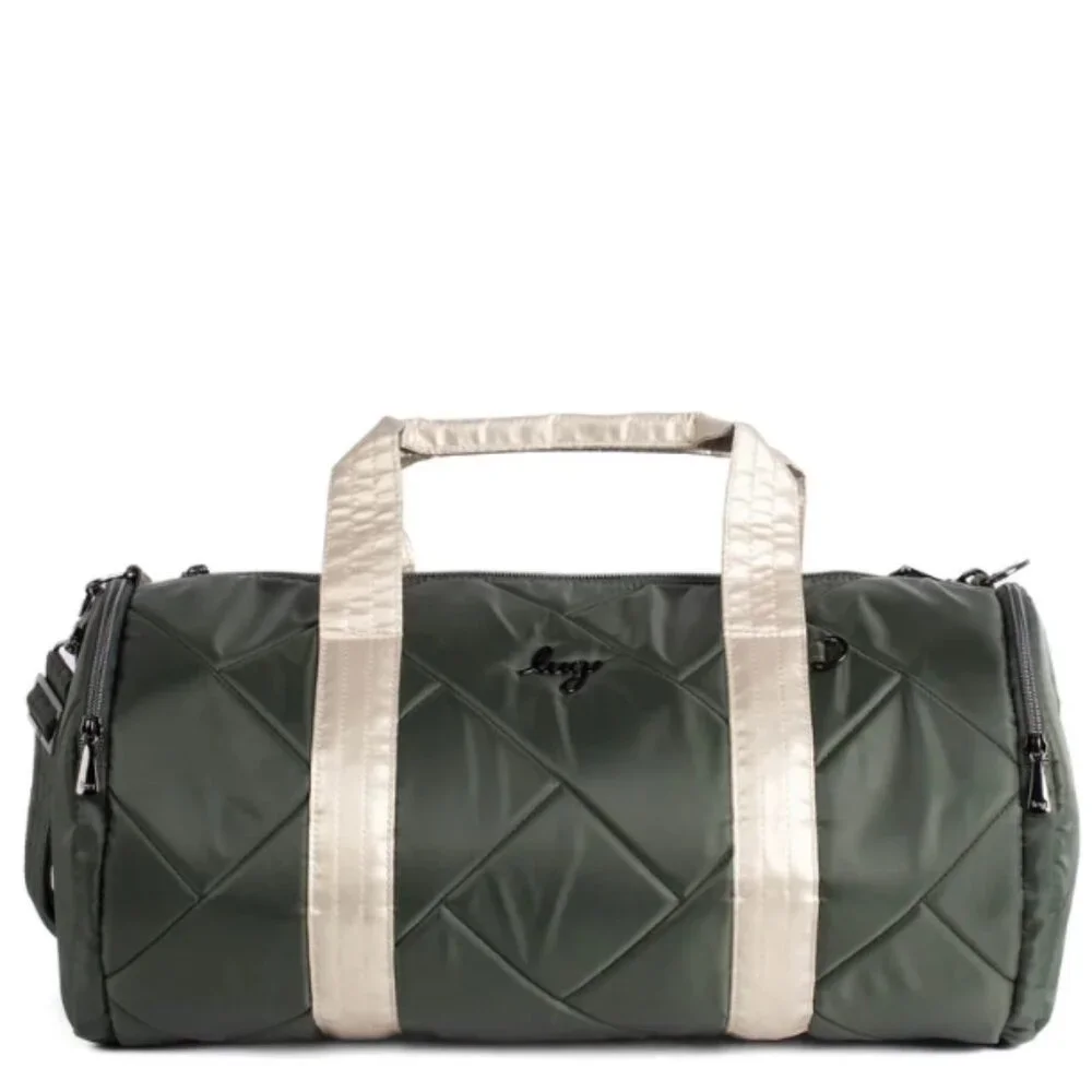 Brand New Lug Rowboat Duffle Bag in Metallic Champagne and Olive - Picture 1 of 7